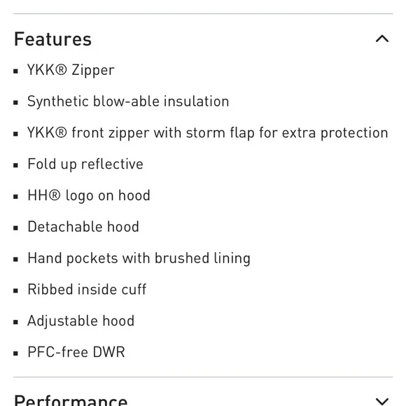 Perfect Condition Helly Hansen Aspire Puffy Parka - Poppy Orange - Picture 7 of 9